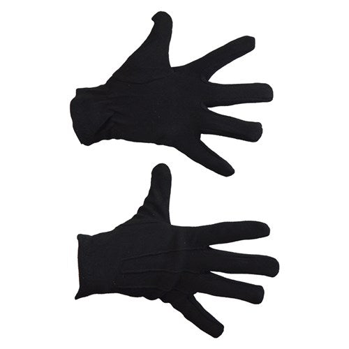 Handschoenen katoen zwart luxe (maat XL)