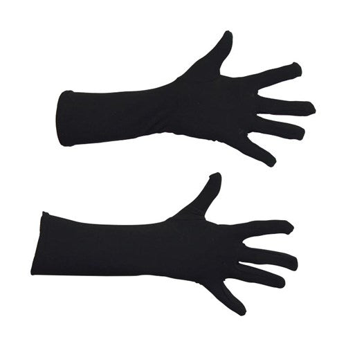 Handschoenen zwart luxe (40 cm) maat S