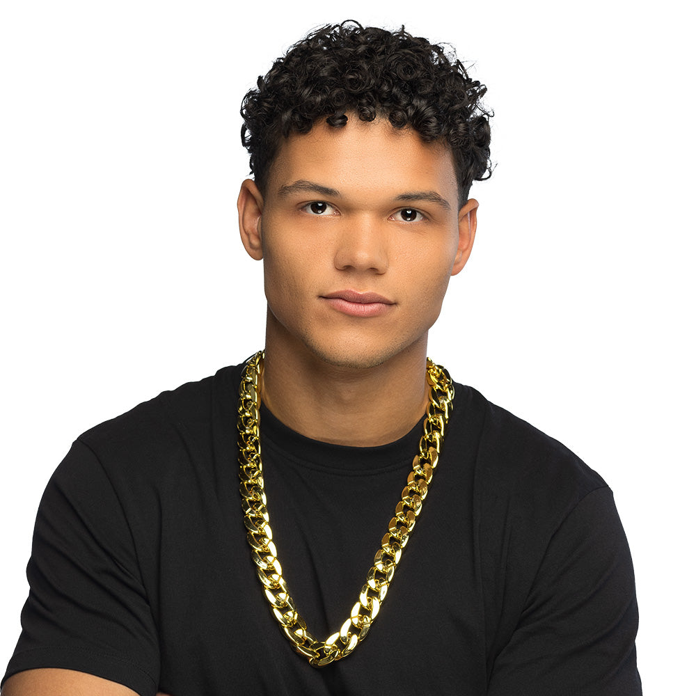 Gouden schakelketting Pimp