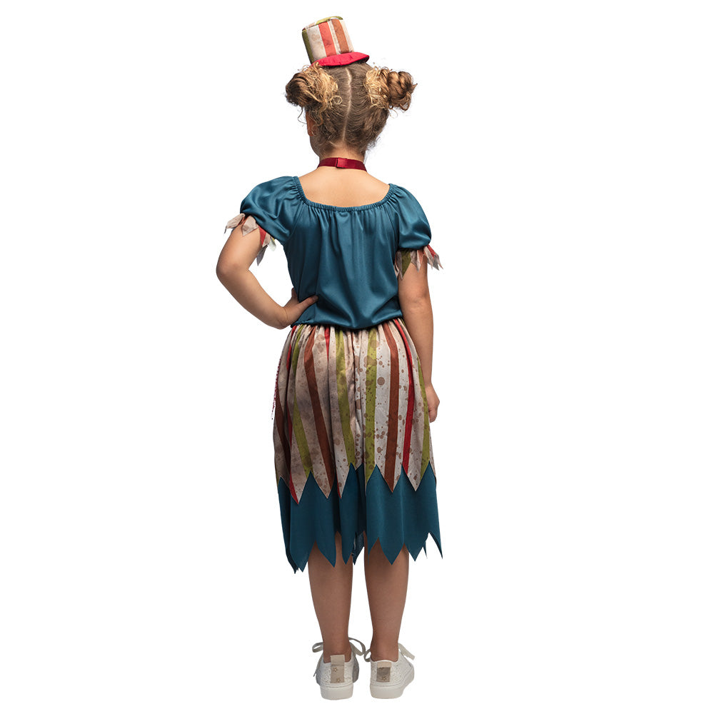 Meisje in griezelig Evil Clownette-kostuum - foto 2