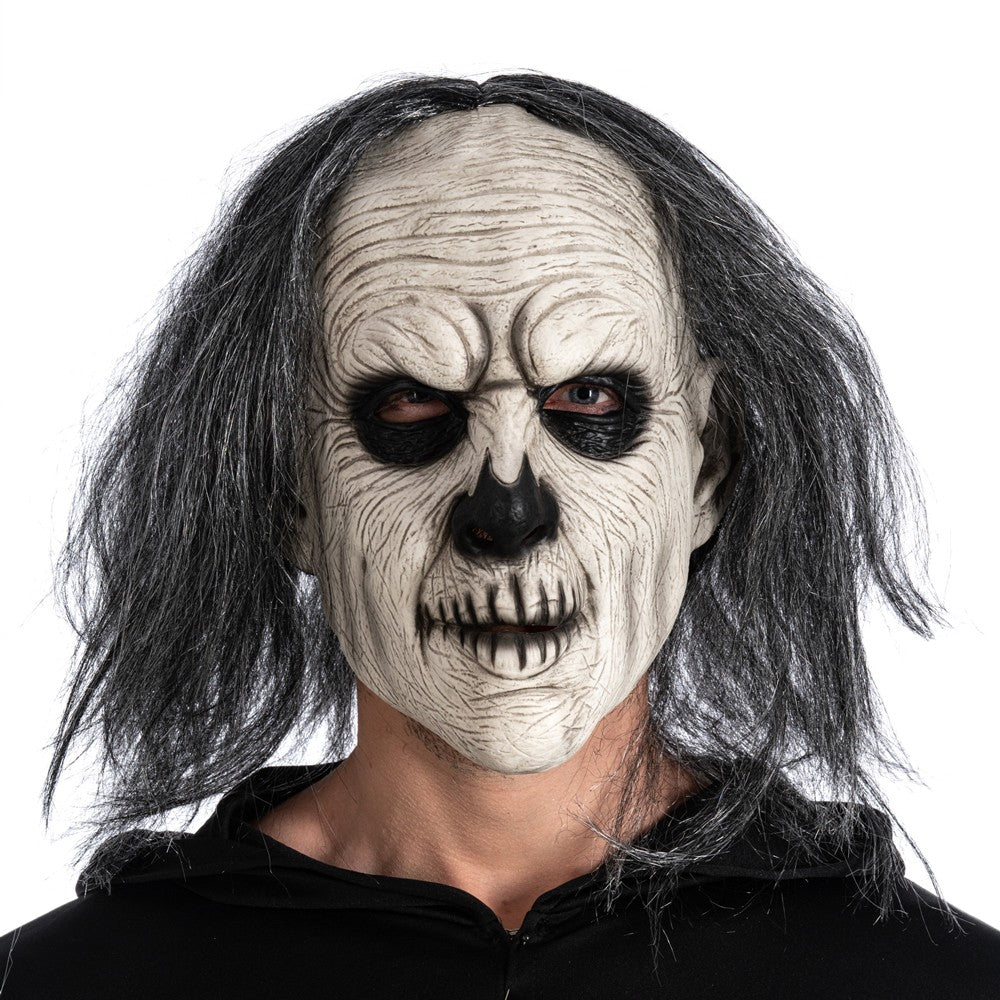 Latex masker Creepy Man met haar