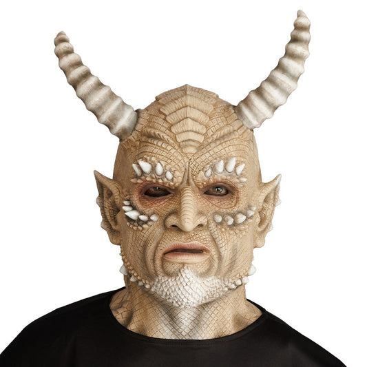 Latex masker zanddemon met hoorns