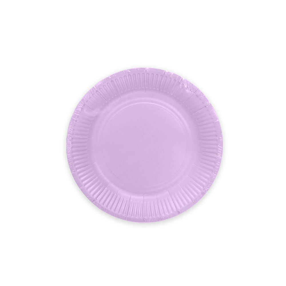 Lavendel papieren gebaksbordjes 18 cm — tweede productfoto