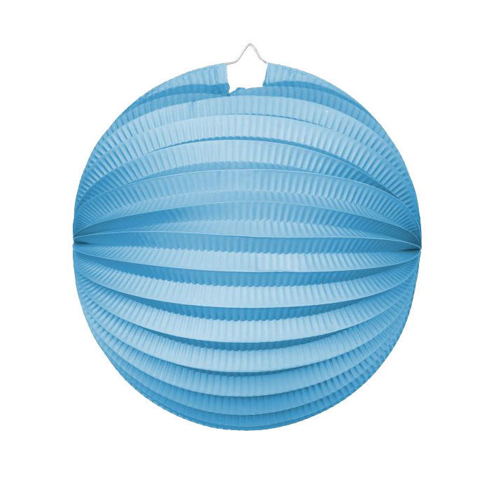 Papieren lampion in babyblauw, 25 cm