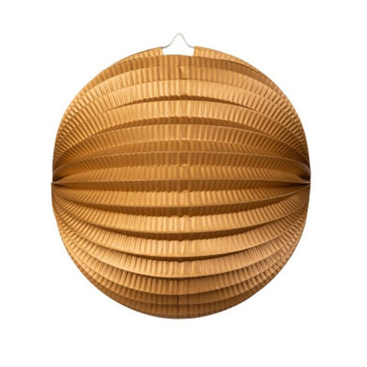 Papieren lampion in goud metallic, 25 cm