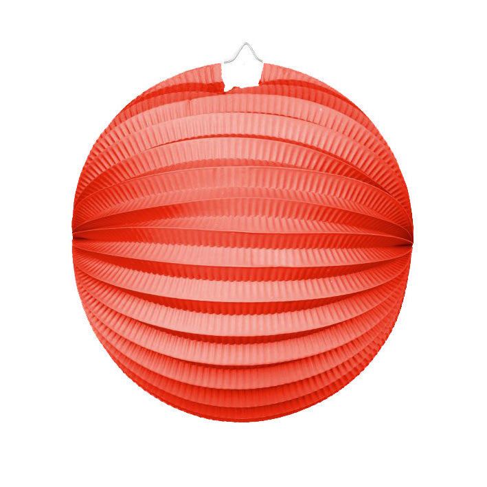 Papieren lampion in rood, 25 cm