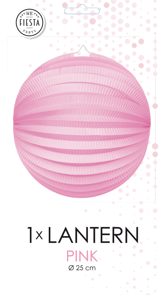 Papieren lampion in roze, 25 cm - tweede productfoto