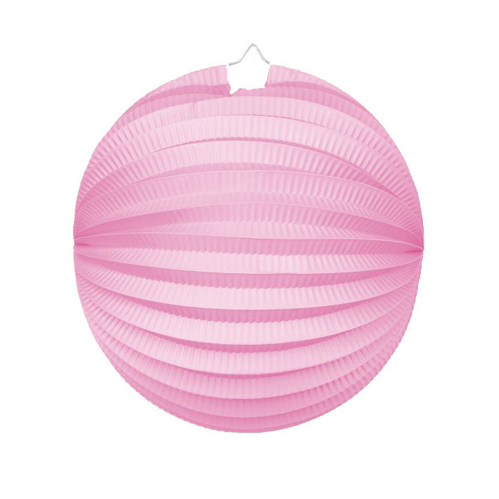 Papieren lampion in roze, 25 cm