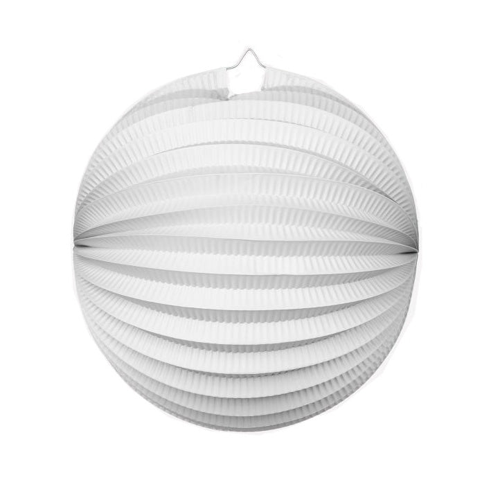 Papieren lampion in wit, 25 cm