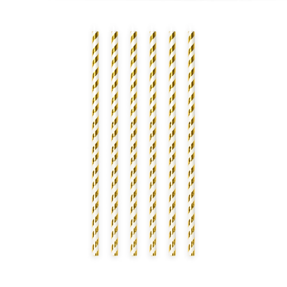 Gouden papieren rietjes van 197 mm - tweede productfoto
