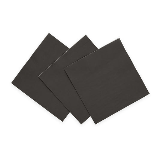 Zwarte papieren servetten 33x33 cm, pak van 20 stuks