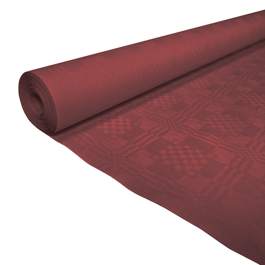 Papieren tafelrol bordeaux van 1,19 x 8 m