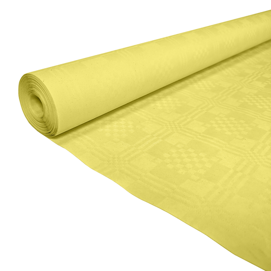 Papieren tafelrol geel van 1,19 x 8 m