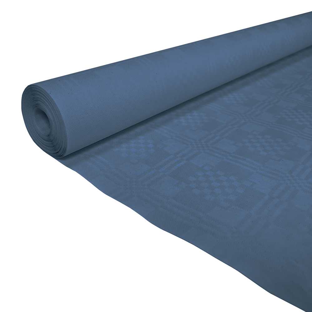 Papieren tafelrol marineblauw van 1,19 x 8 m
