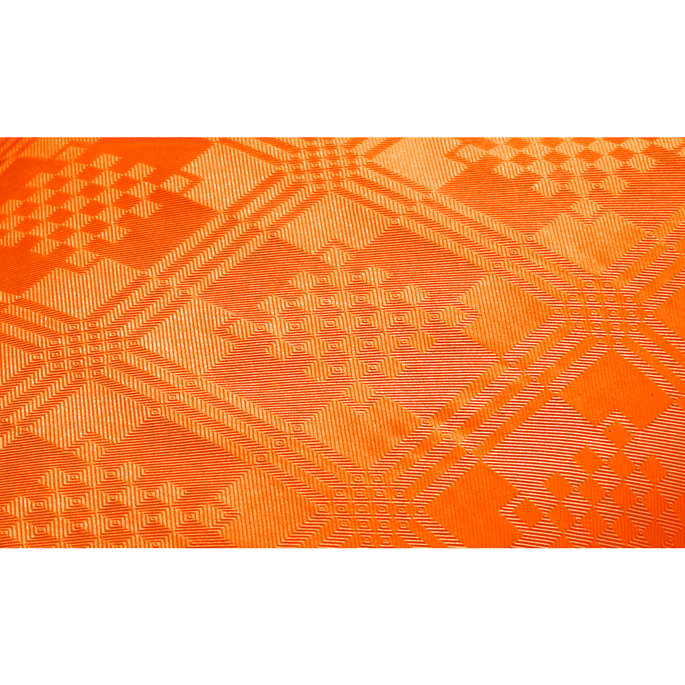 Papieren tafelrol oranje van 1,19 x 8 m - tweede productfoto