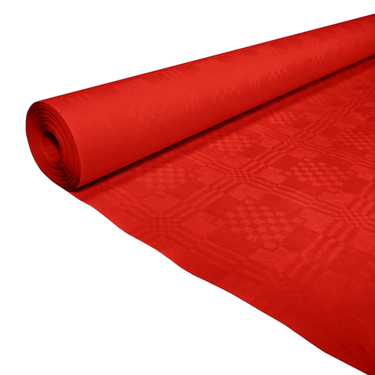 Papieren tafelrol rood van 1,19 x 8 m