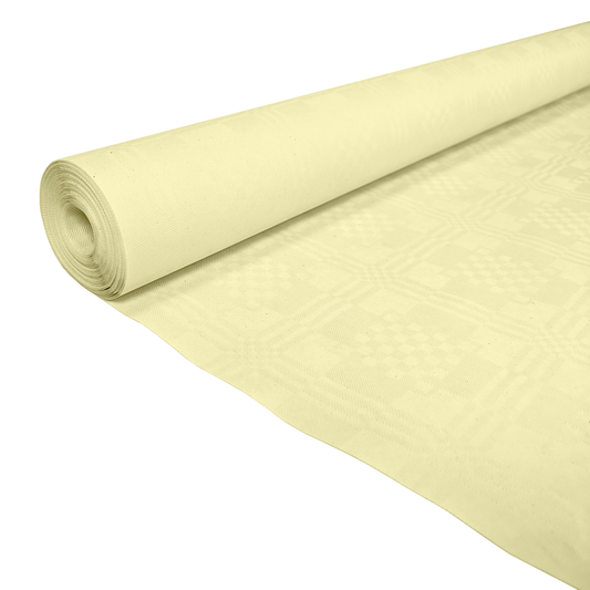 Papieren tafelrol vanille van 1,19 x 8 m
