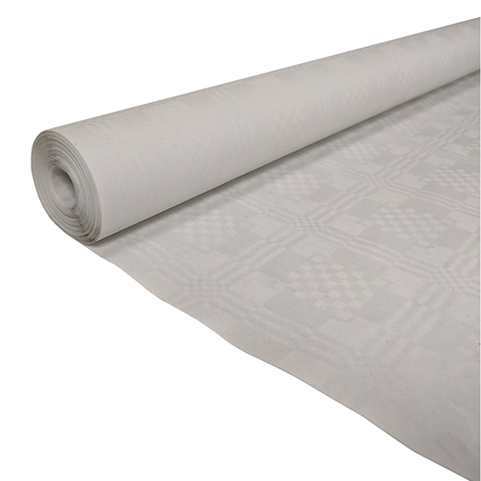 Papieren tafelrol wit van 1,19 x 8 m