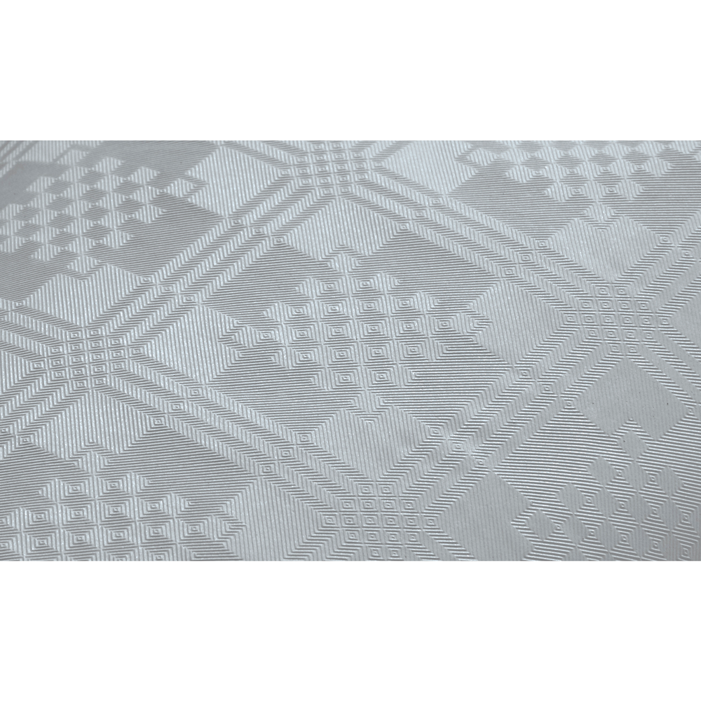 Papieren tafelrol zilver van 1,19 x 6 m - tweede productfoto