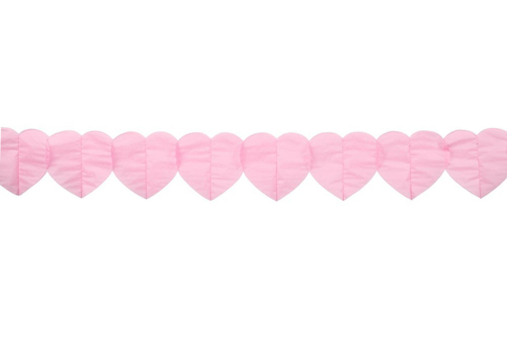 Papierslinger Babyroze Harten 6 meter