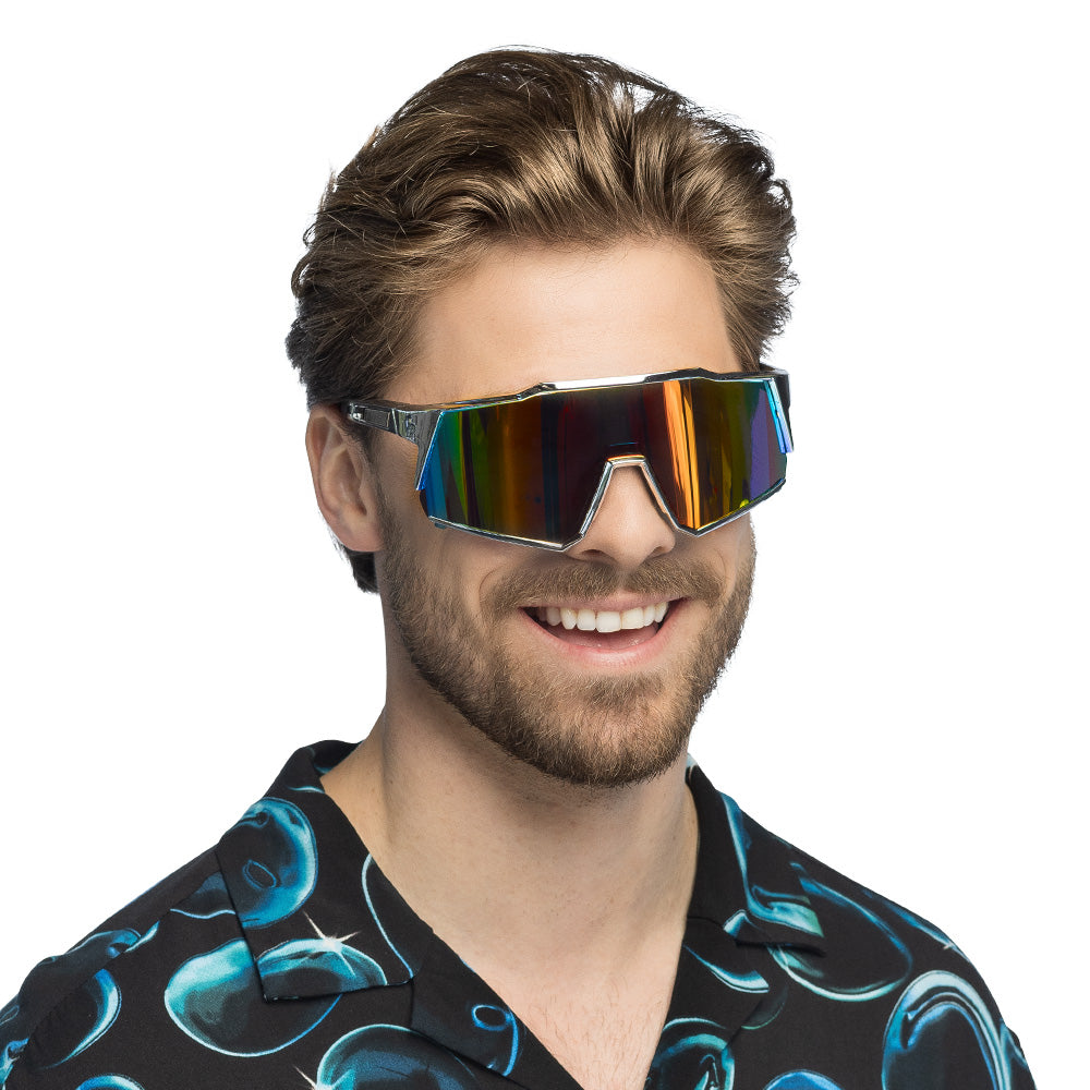 Partybril Rave Reflect met spiegelende glazen - foto 2