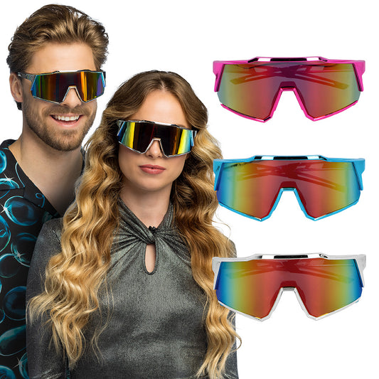 Partybril Rave Reflect met spiegelende glazen