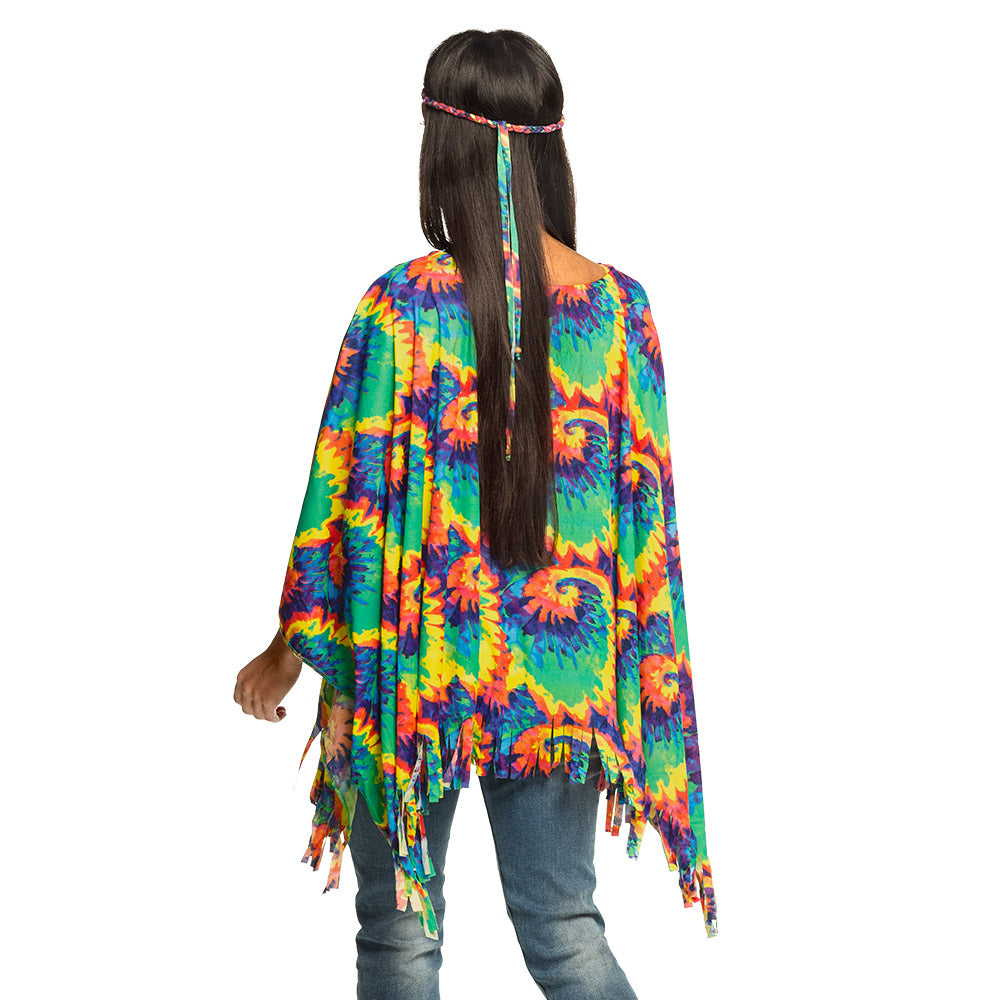 Hippie-poncho met bijpassende hoofdband - foto 2