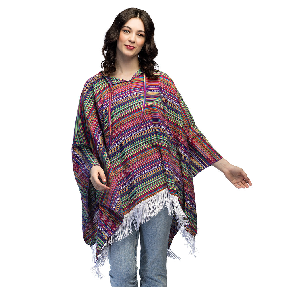 Kleurrijke Mexicaanse poncho Luz - foto 2