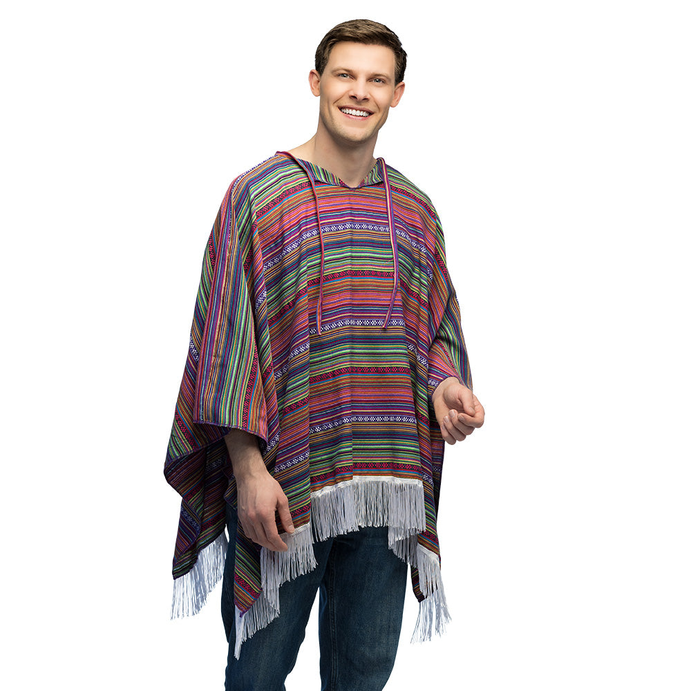 Kleurrijke Mexicaanse poncho Luz