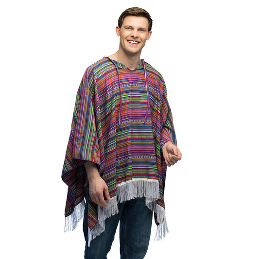 Kleurrijke Mexicaanse poncho Luz