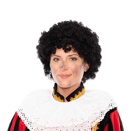 Pietpruik zwart kroes