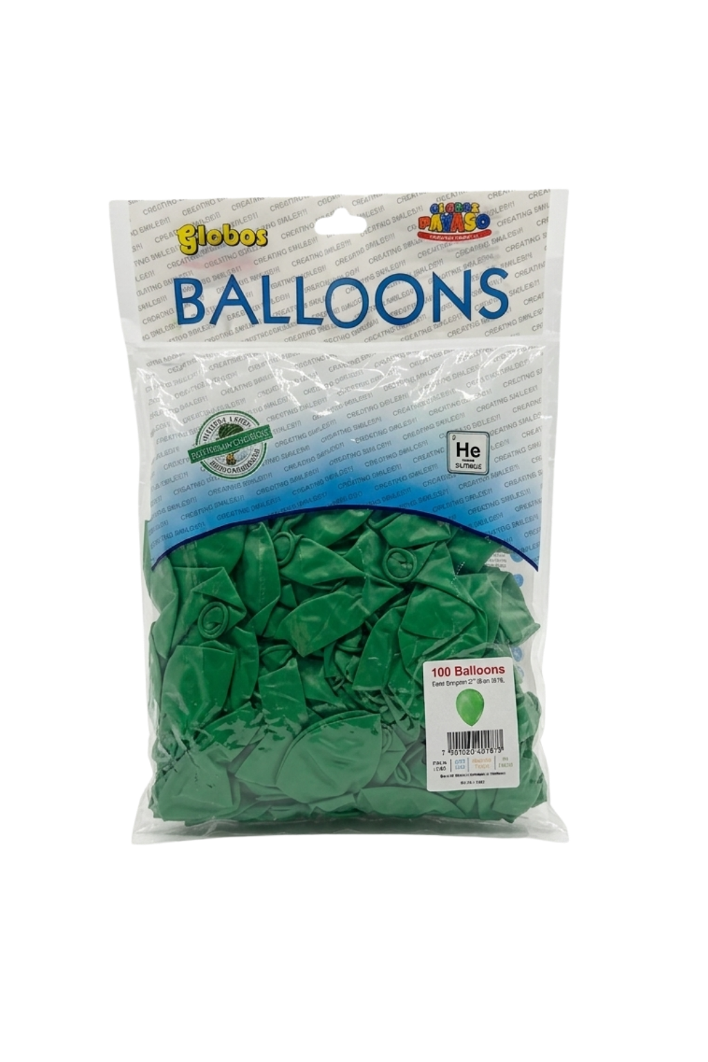 Latex ballonnen pastel donkergroen 30 cm – 100 stuks