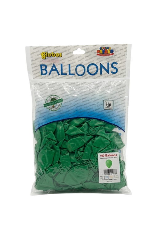 Latex ballonnen pastel donkergroen 30 cm – 100 stuks