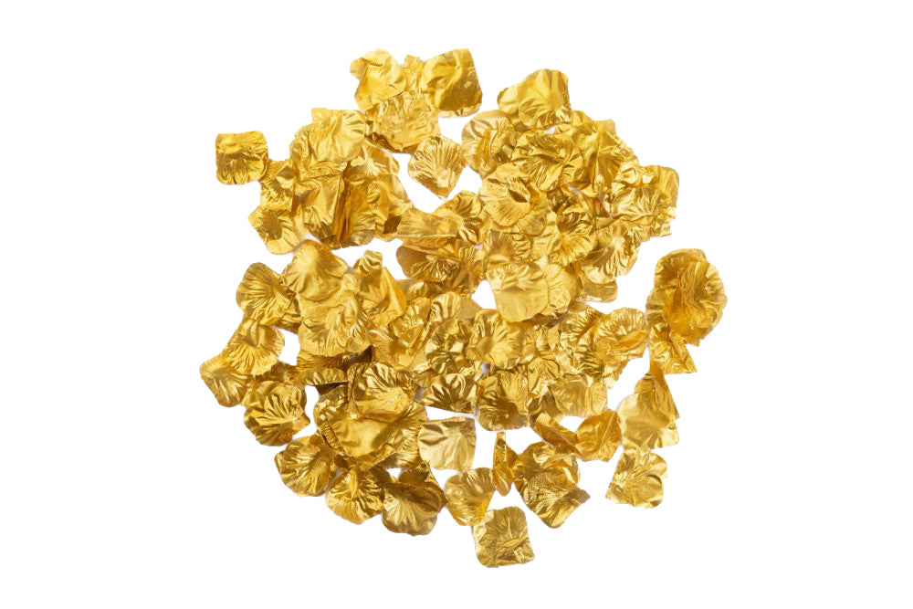 Rozenblaadjes in goud metallic, verpakking van 144 stuks