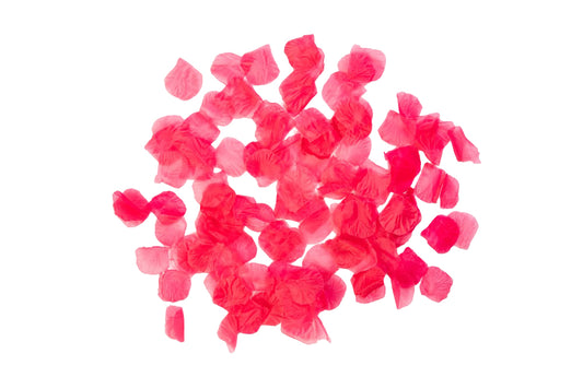 Rozenblaadjes in hot pink, verpakking van 144 stuks