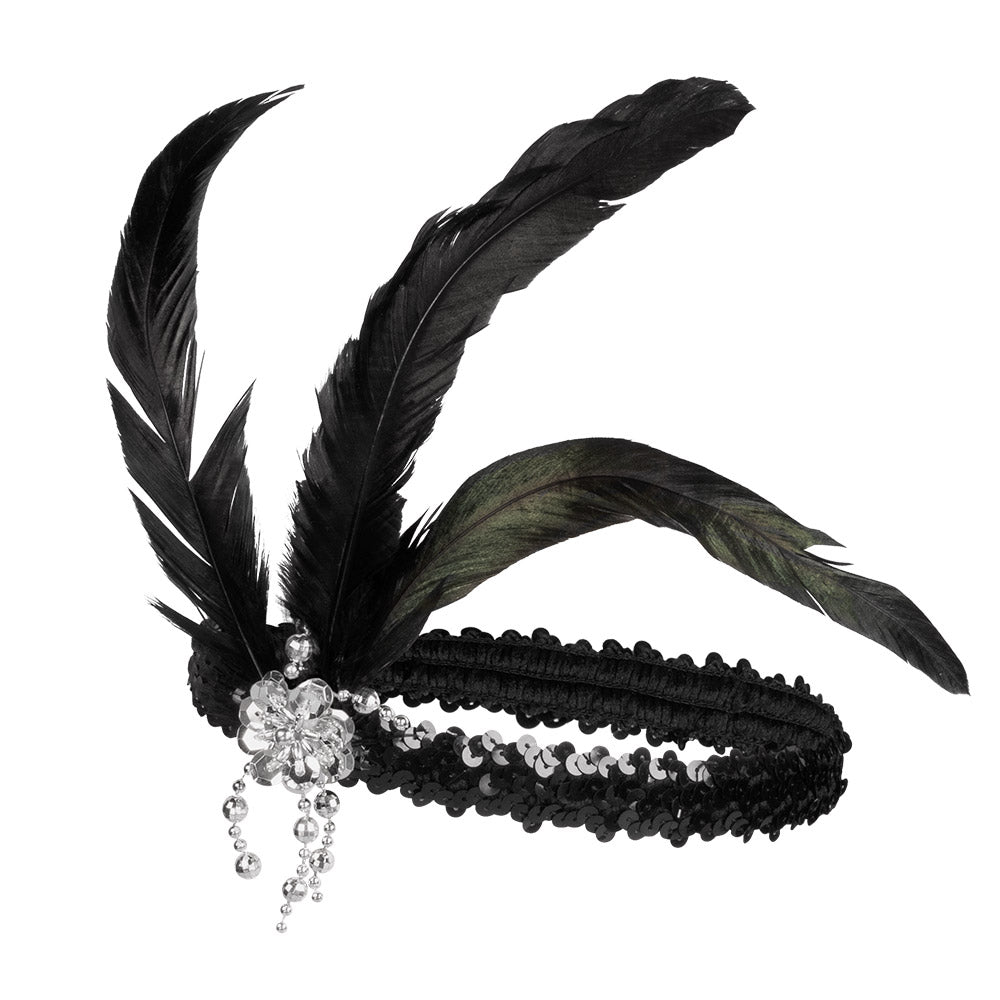 Set Flapper met hoofdband, ketting en sigarettenhouder - foto 3