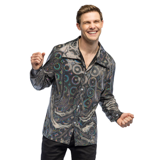 Glimmend zilverkleurig shirt Lumi