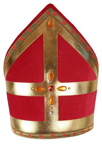Sint mijter Stefan katoenfluweel