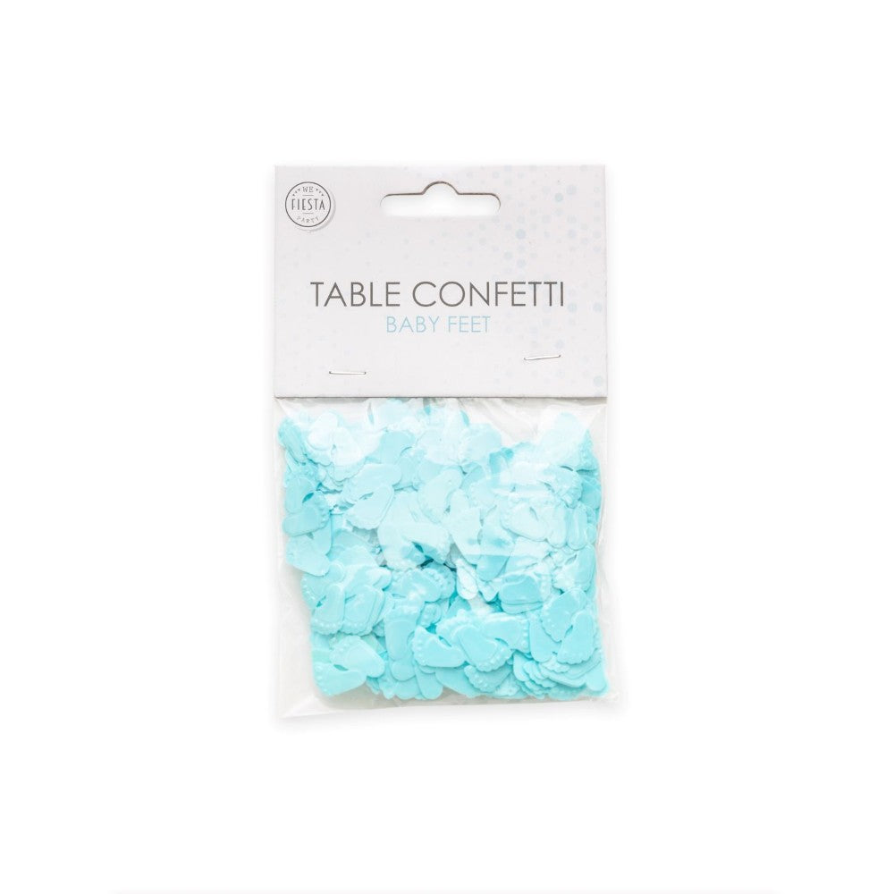 Tafelconfetti Babyvoetjes Blauw – 14 gram - foto 2