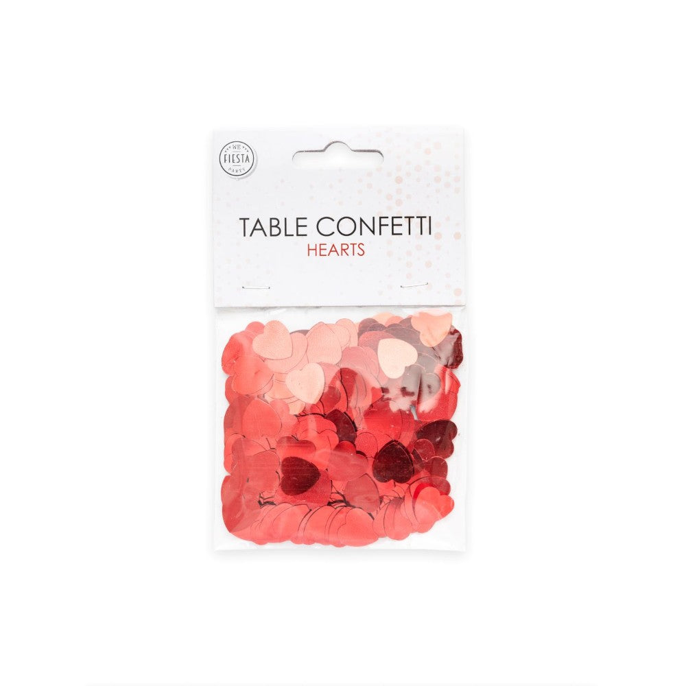 Tafelconfetti Rode Hartjes – 14 gram - foto 2