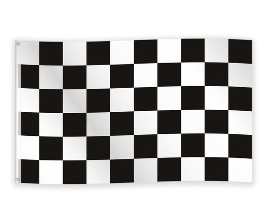 Vlag Race (geblokt) 150 x 90 cm
