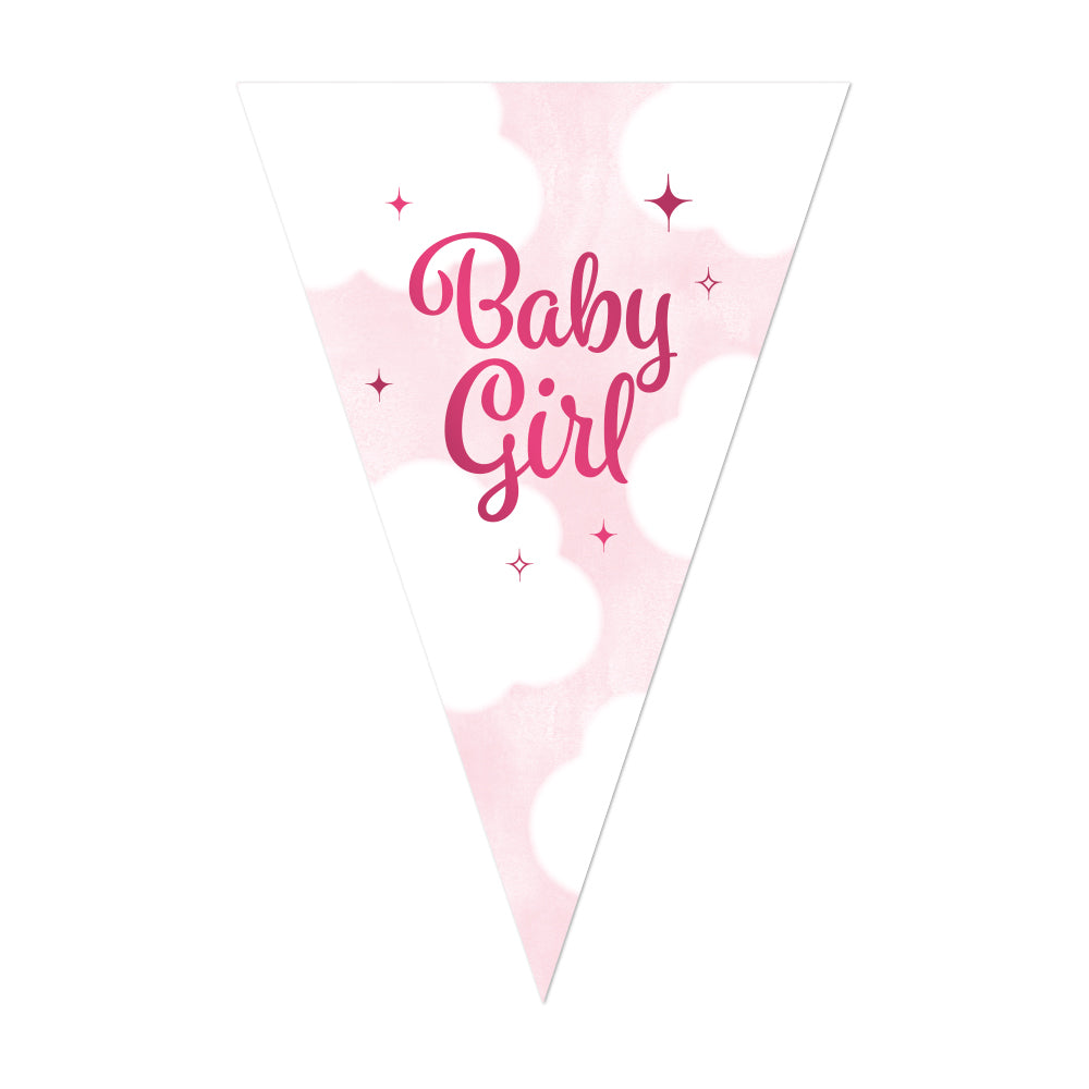 Vlaggenlijn Baby Girl – 10 meter
