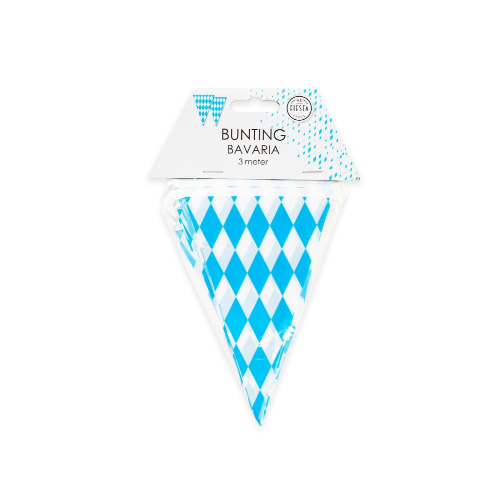 Bavaria vlaggenlijn van 3 meter met driehoekige vlaggetjes van 10 x 15 cm — tweede productfoto