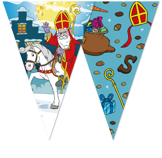 Vlaggenlijn Sinterklaas – 10 meter (Dubbelzijdig)