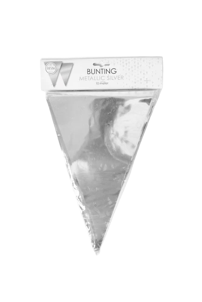 Vlaggenlijn Metallic Zilver 10 meter