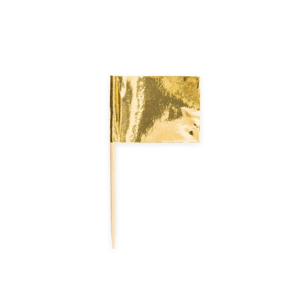 Vlagprikkers Goud, 50 stuks