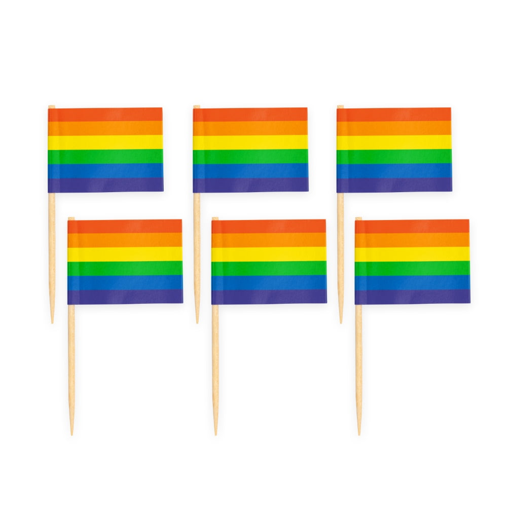 Vlagprikkers Regenboog, 50 stuks - foto 2