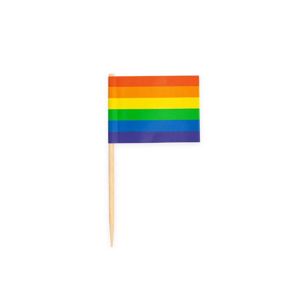 Vlagprikkers Regenboog, 50 stuks
