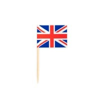Vlagprikkers Union Jack, 50 stuks