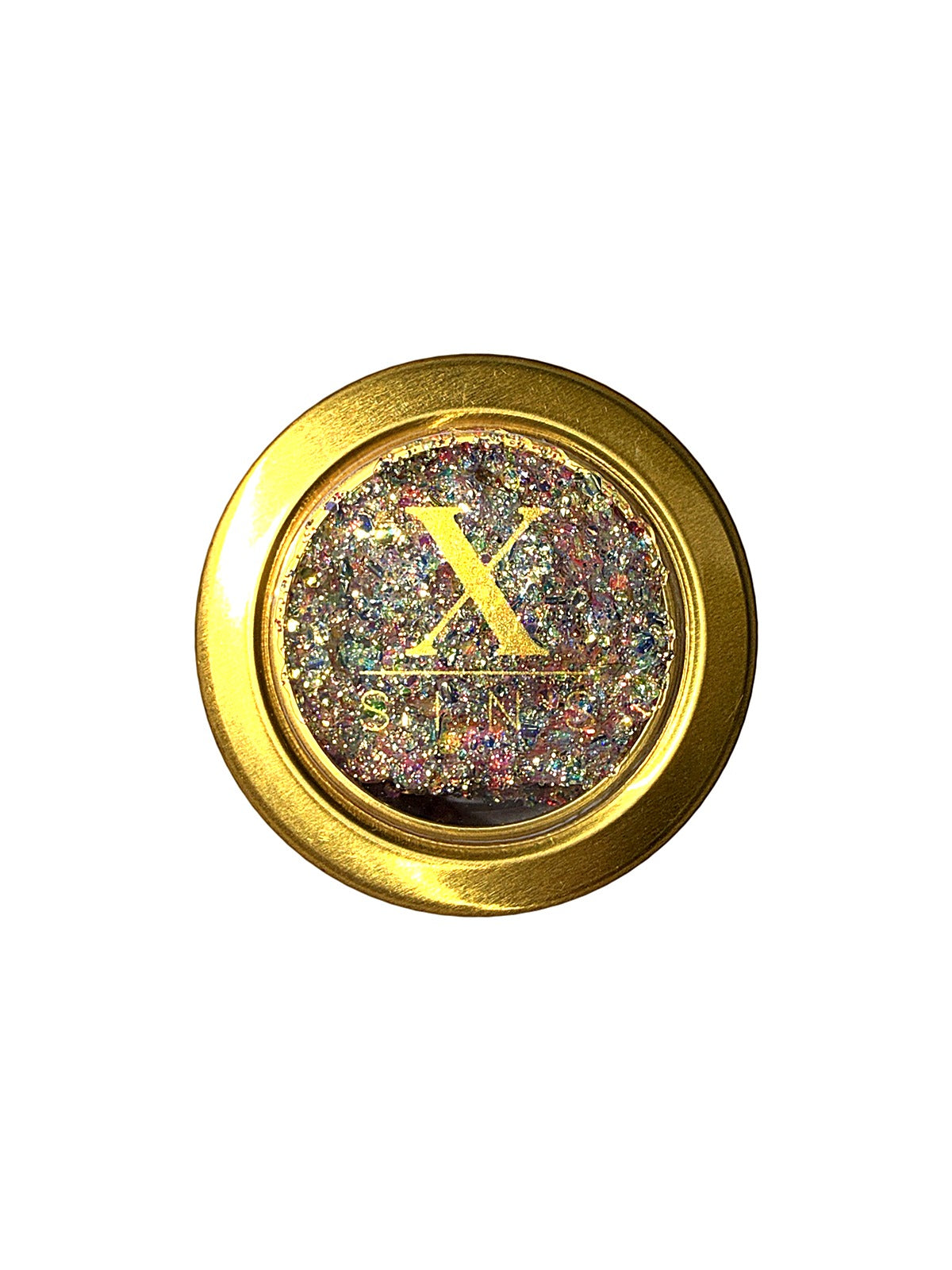 X-Sins Body Glitter Gel Mermaid White, potje zilverwitte glitter met regenboogglans